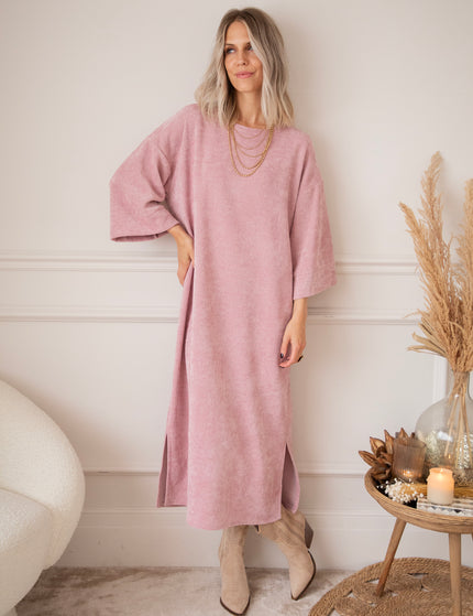 Viva Velvet Old Pink - Maxi Dress
