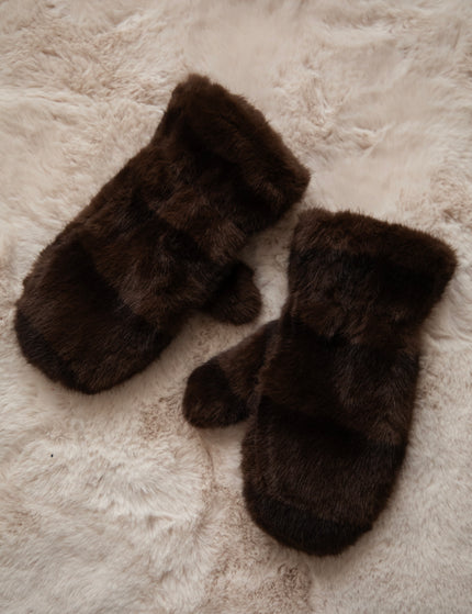 Stripes Of Fluff Brown - Handschoenen