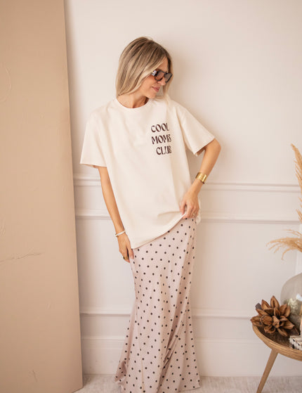 Cool Moms Club Beige/Choco - T-Shirt