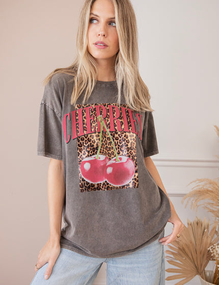 Cherry Wild Dark Grey - T-Shirt