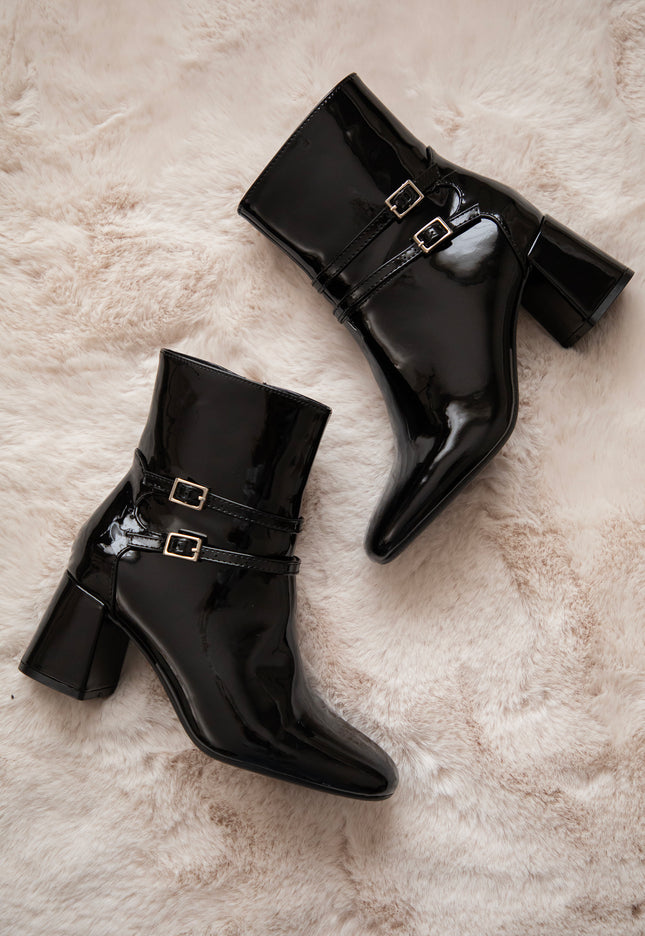 Liliane Lacquer Black - Boots