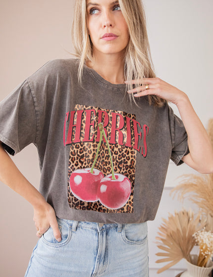 T-Shirt - Cherry Wild - Dunkelgrau