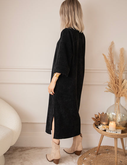Viva Velvet Black - Maxi Jurk