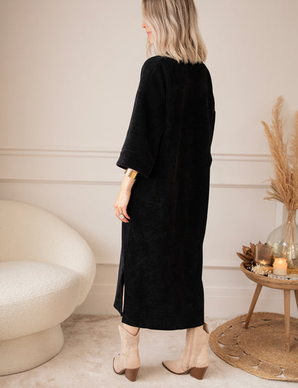 Viva Velvet Black - Maxi Jurk