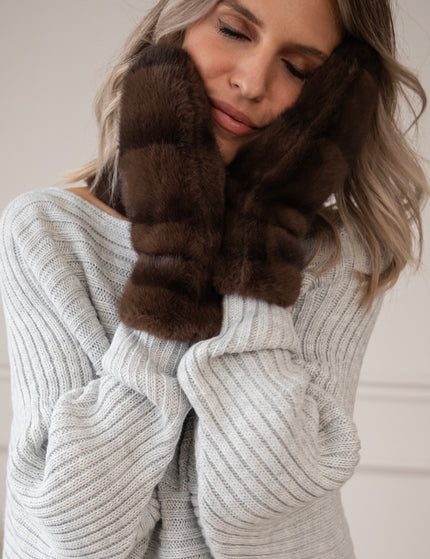 Stripes Of Fluff Brown - Handschoenen