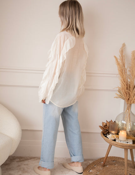 Volants Dreams Beige - Blouse