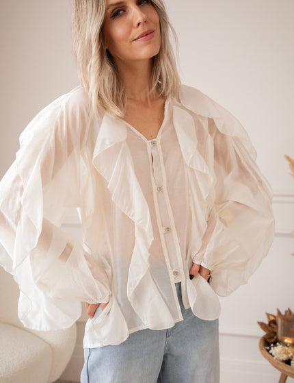 Volants Dreams Beige - Blouse