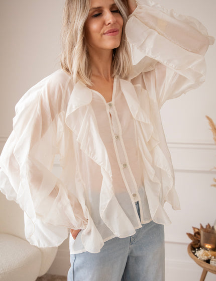 Volants Dreams Beige - Blouse