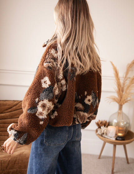 Flower Crush Teddy Brown/Beige - Jacket