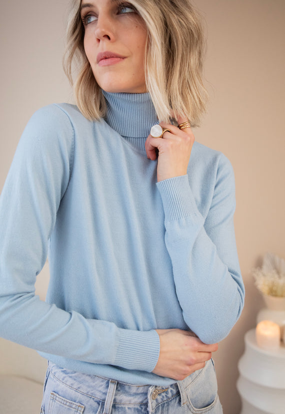 Tonya Turtle Soft Blue - Sweater 