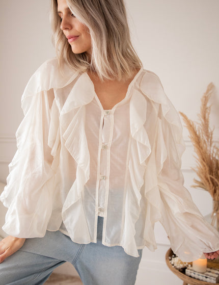 Volants Dreams Beige - Blouse