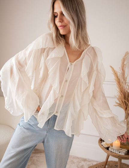 Volants Dreams Beige - Blouse