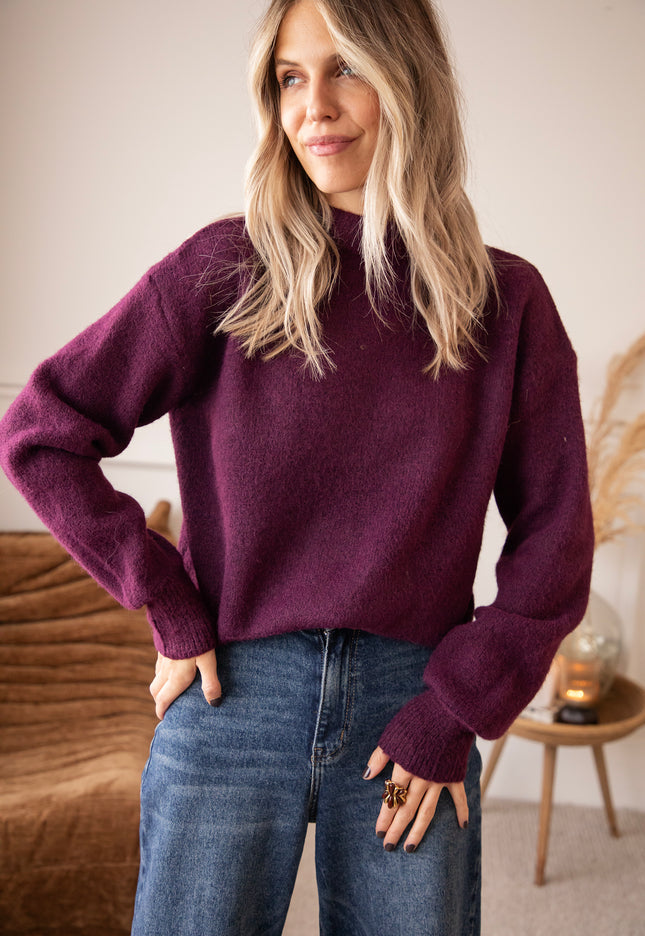 Noa Knit Mulberry - Sweater