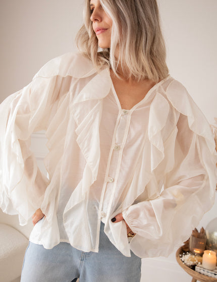 Volants Dreams Beige - Blouse