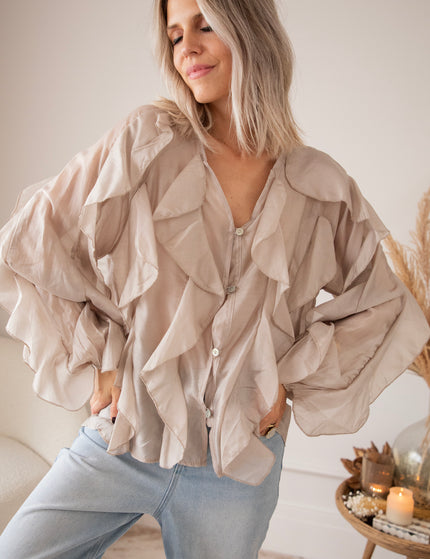 Volants Dreams Taupe - Blouse