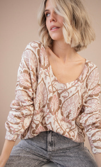 Baroque Bliss Old Pink/Beige - Sweater