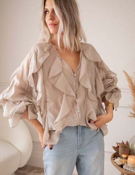Volants Dreams Taupe - Blouse
