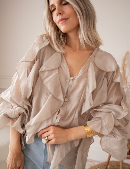 Volants Dreams Taupe - Blouse
