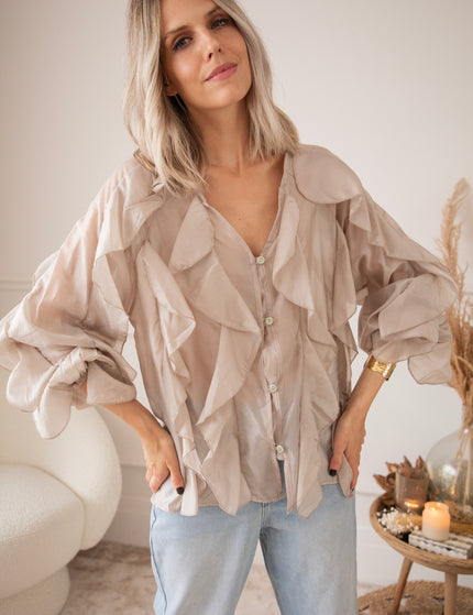 Volants Dreams Taupe - Blouse