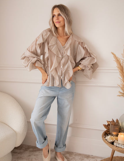 Volants Dreams Taupe - Blouse