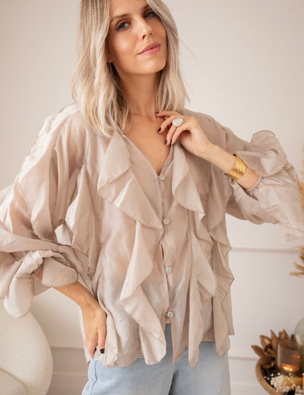 Volants Dreams Taupe - Blouse