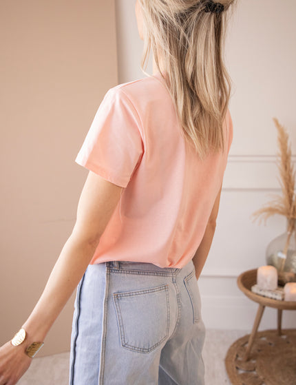 T-Shirt - Beating Heart - Sweet Pink/Gold