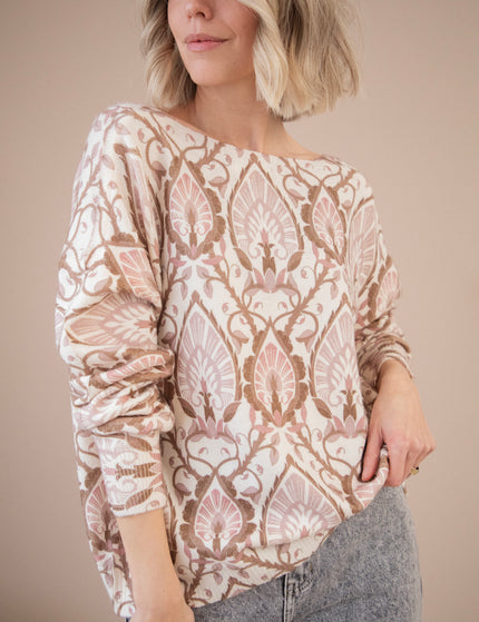 Baroque Bliss Old Pink/Beige - Sweater