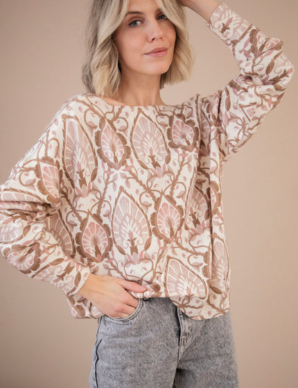 Baroque Bliss Old Pink/Beige - Sweater