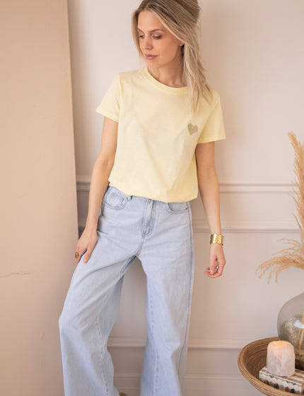 Beating Heart Butter Yellow - T-Shirt