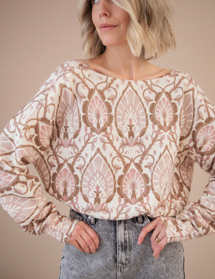 Baroque Bliss Old Pink/Beige - Sweater