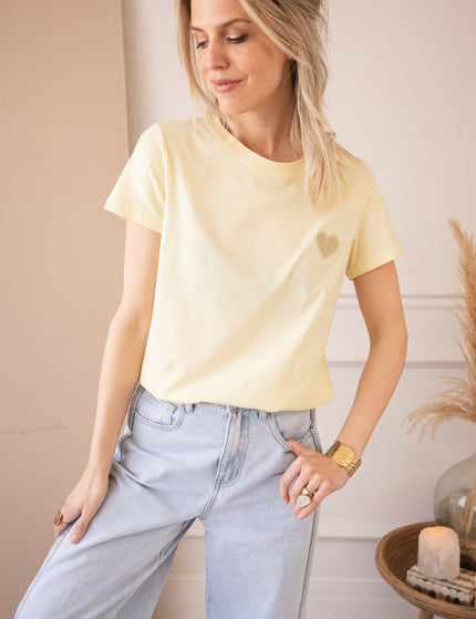 Beating Heart Butter Yellow - T-Shirt