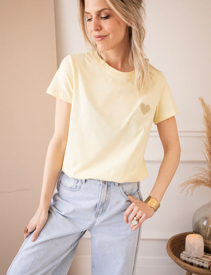 Beating Heart Butter Yellow - T-Shirt