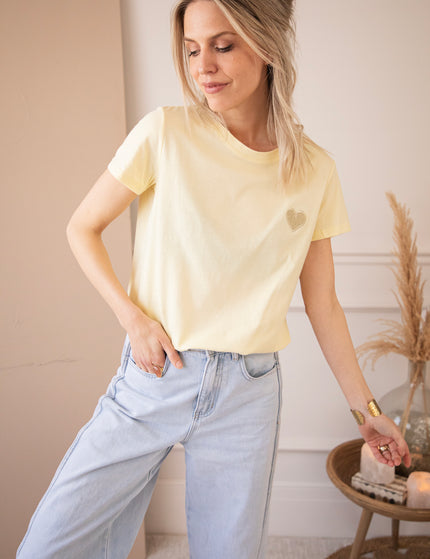 Beating Heart Butter Yellow - T-Shirt