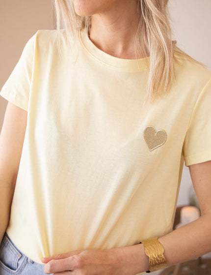 Beating Heart Butter Yellow - T-Shirt