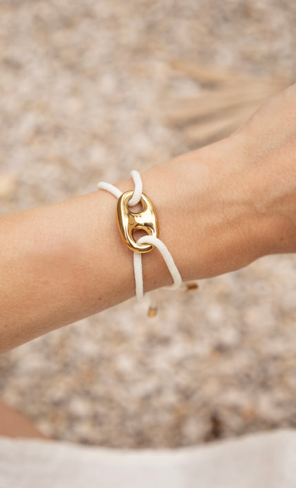 Tied Together  Beige - Armband