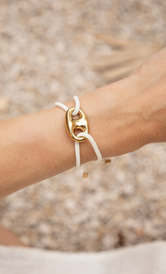 Tied Together  Beige - Armband