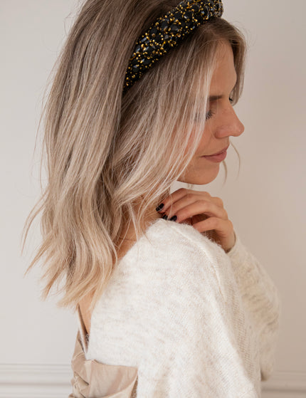 Dazzling Diamonds Black/Gold - Diadeem