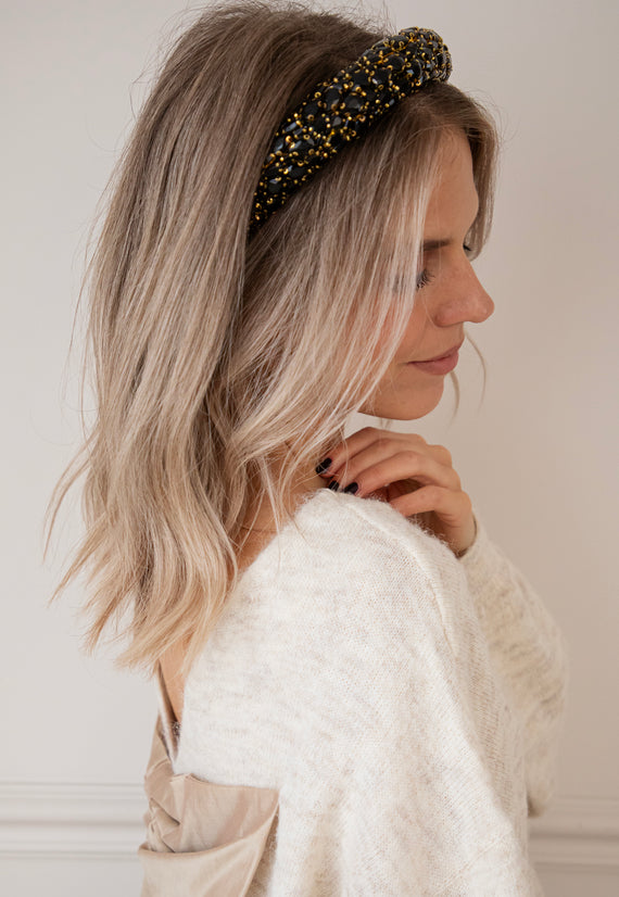 Dazzling Diamonds Black/Gold - Diadeem