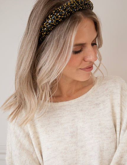 Dazzling Diamonds Black/Gold - Diadeem