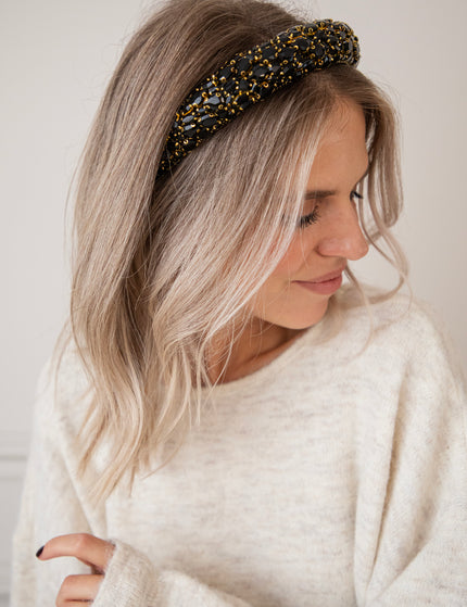 Dazzling Diamonds Black/Gold - Diadeem