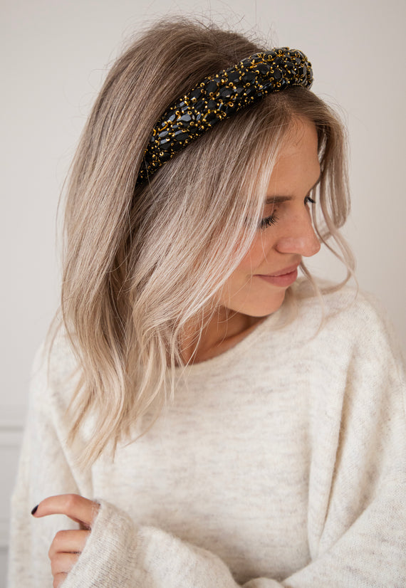 Dazzling Diamonds Black/Gold - Diadeem