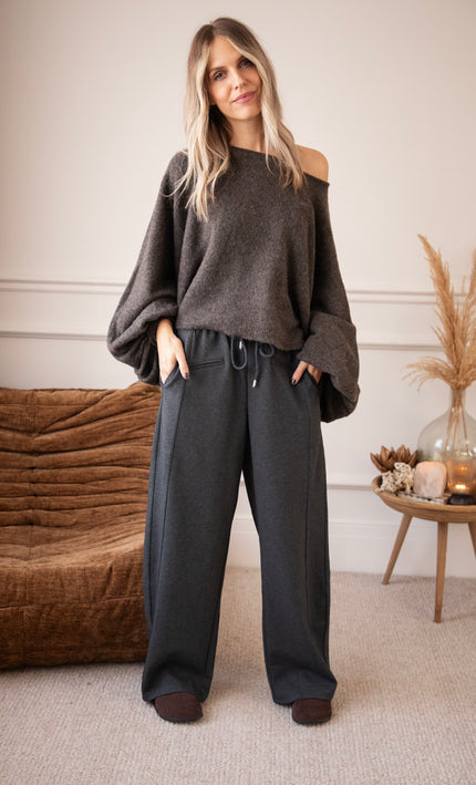 Ella Ease Dark Grey - Broek