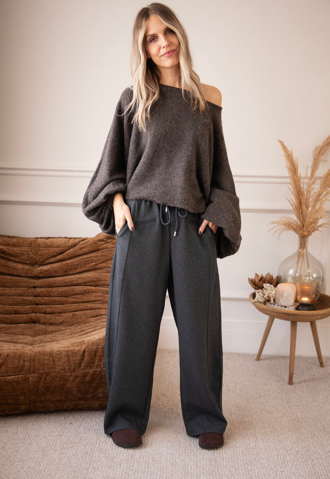 Ella Ease Dark Grey - Broek