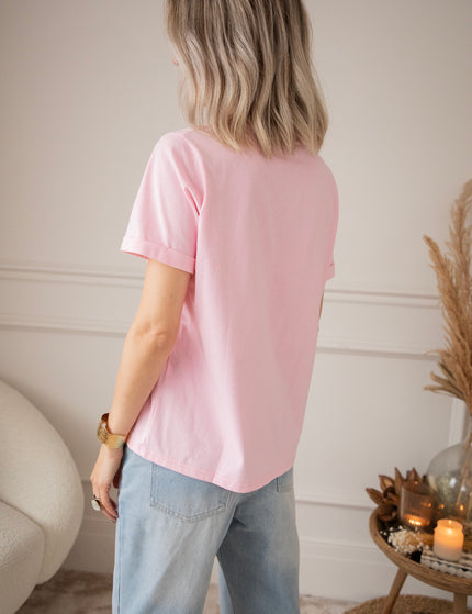 T-Shirt - Je T'Aime - Baby Pink