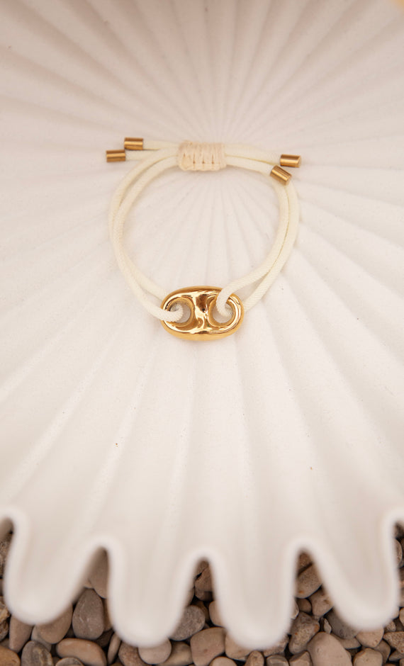 Tied Together  Beige - Armband
