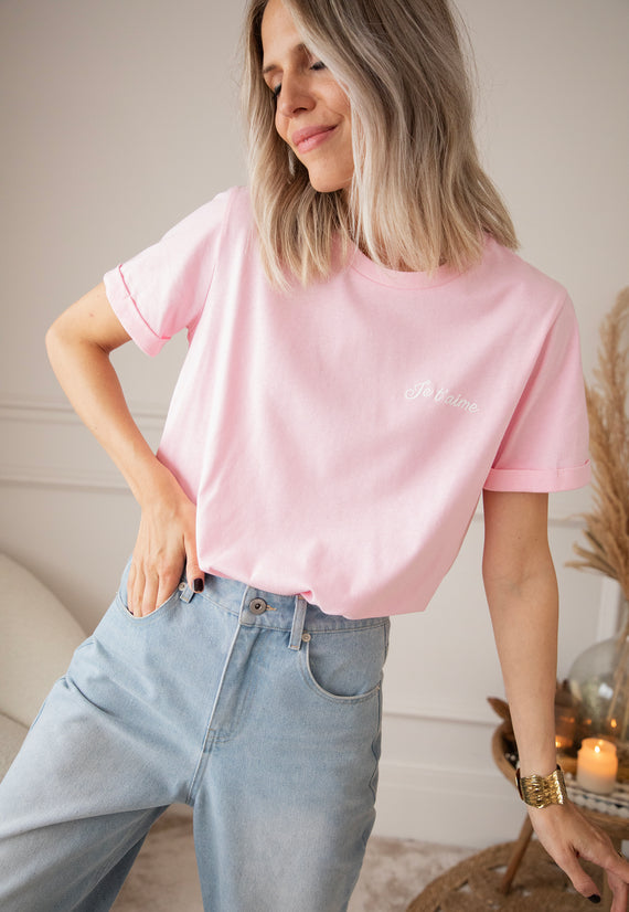 Je T'Aime Baby Pink - T-Shirt