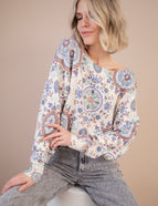 Bloom Bliss Blue/Beige - Sweater