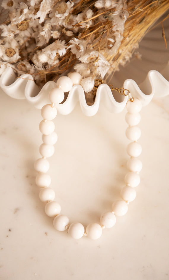 Dolce Bead Off White - Necklace