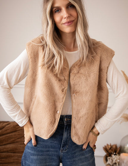 The Furry Tale Taupe - Cardigan