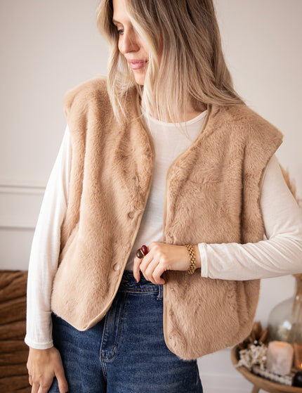 The Furry Tale Taupe - Cardigan